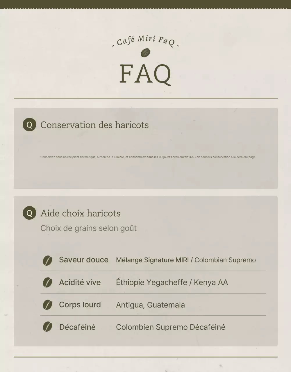 Promouvoir la vente de grains de café vintage en bleu clair et en marron