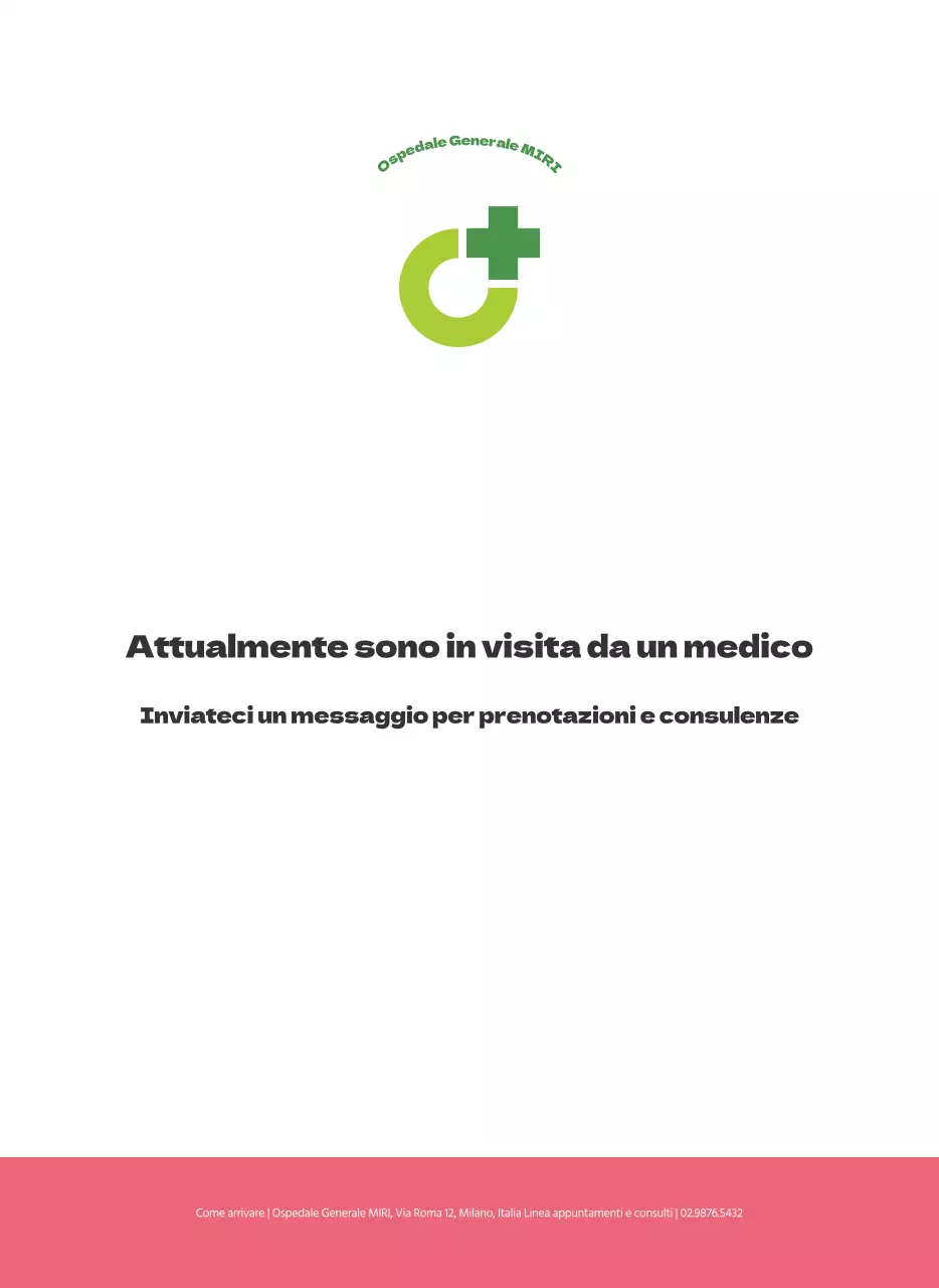 Un ospedale festivo con illustrazioni a tema salute e famiglia e accenti colorati