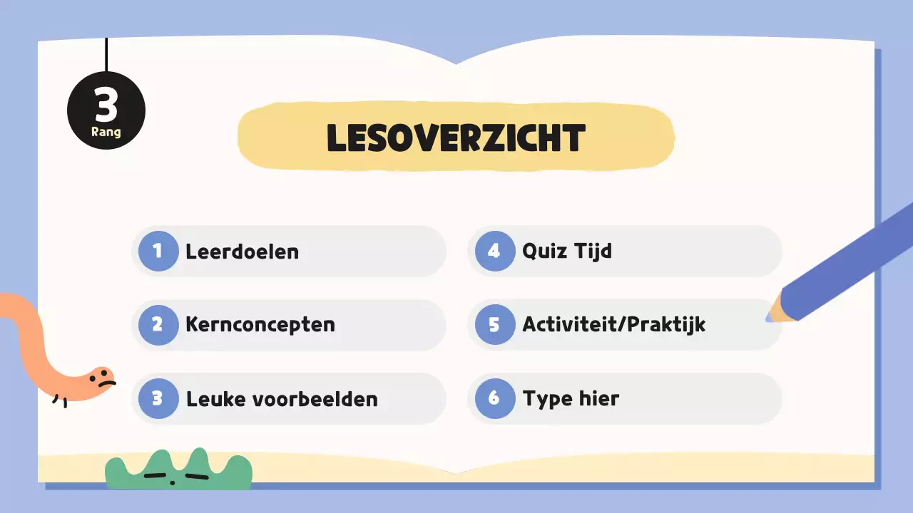 blauwe grillige literatuurles