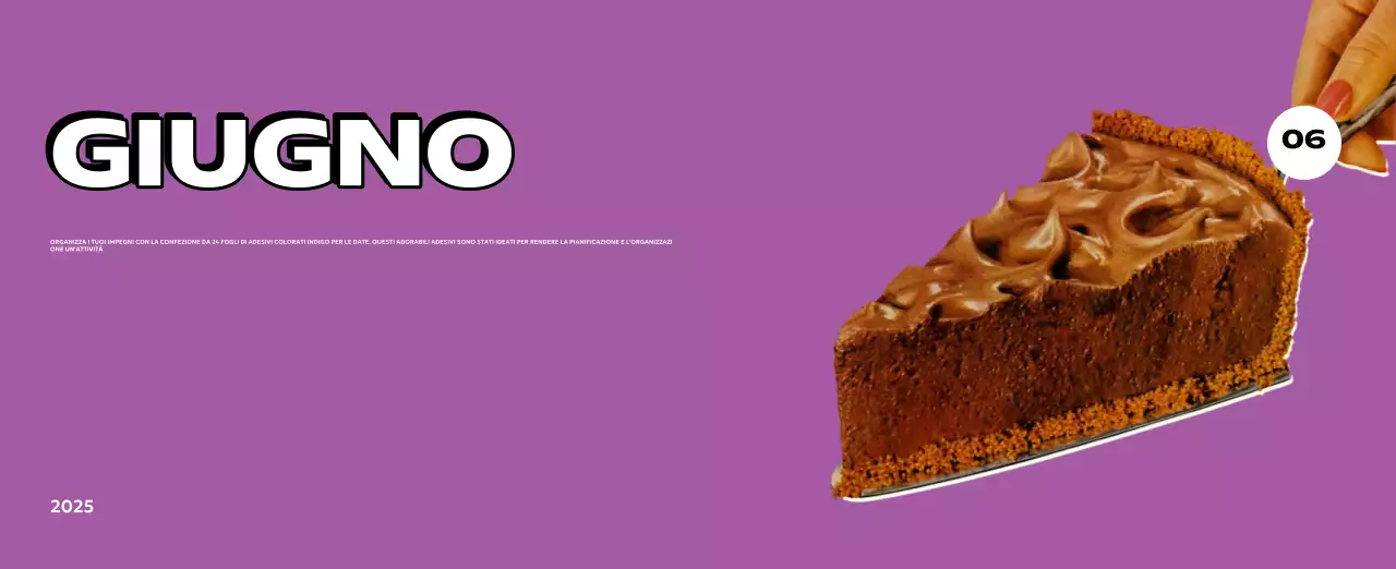 Calendari colorati con una varietà di illustrazioni retrò