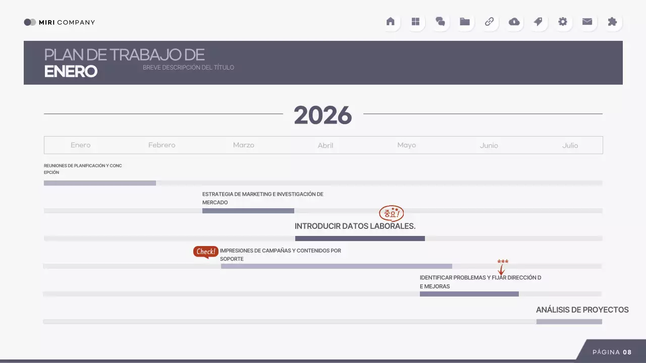 Análisis de informes modernos grises
