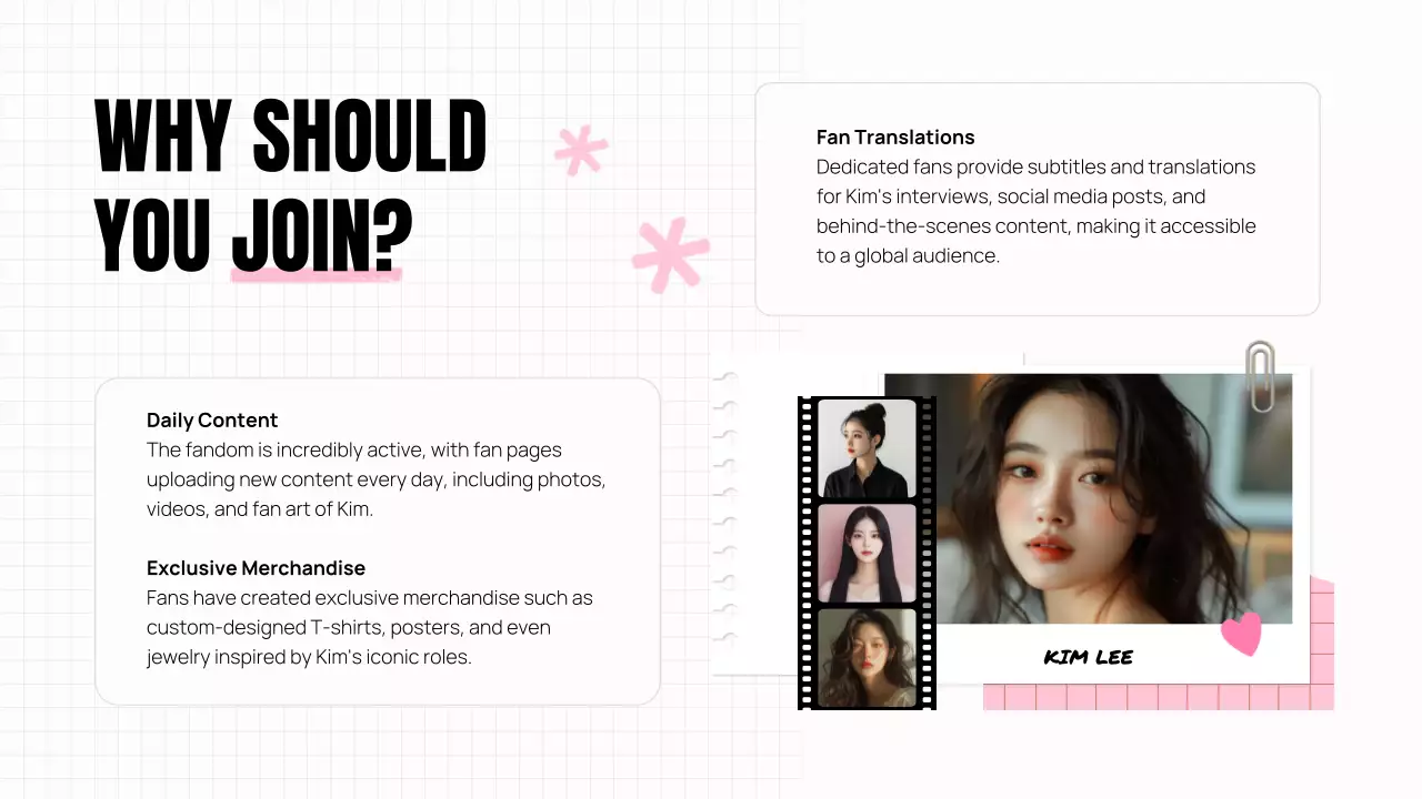 Pink Modern K-Drama Promotion Presentation