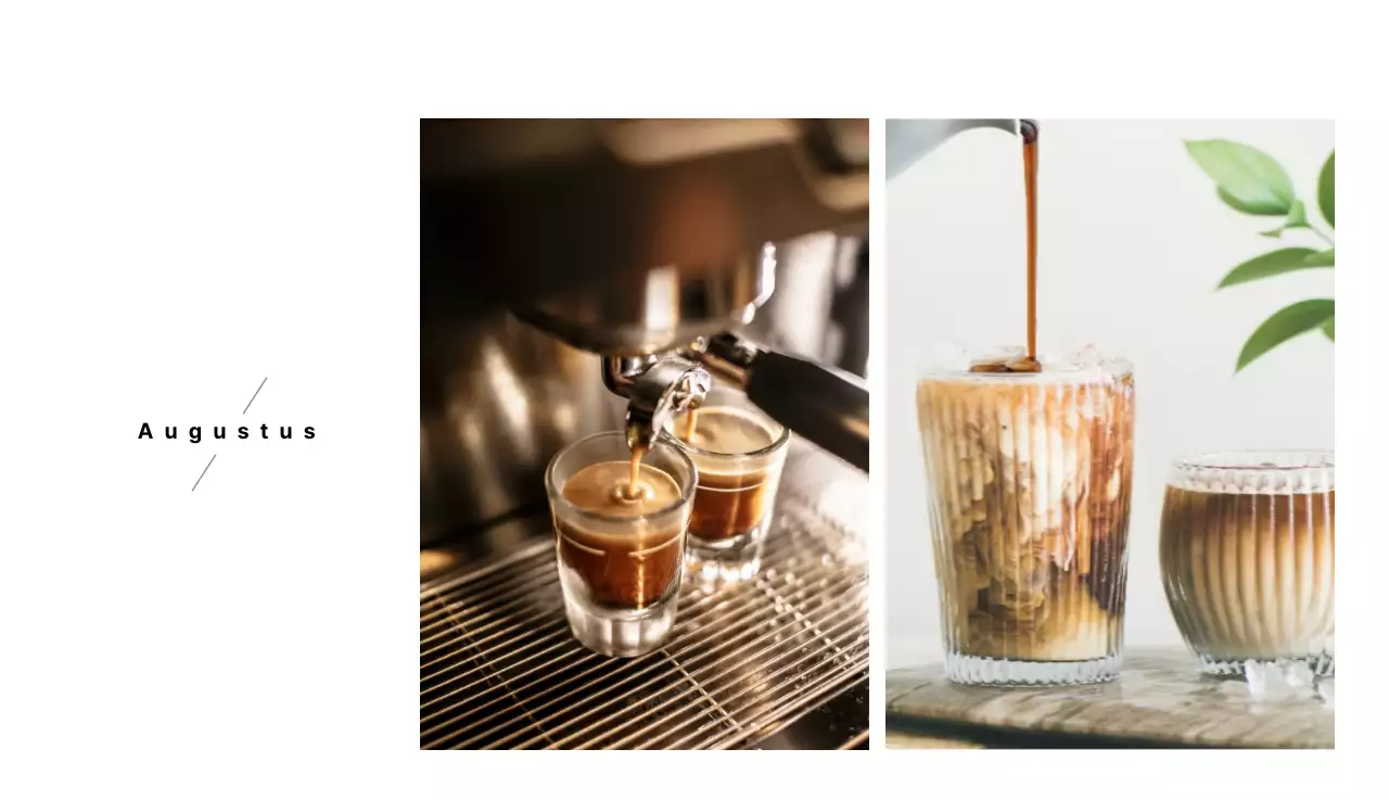 Een wit en bruin sentimenteel café