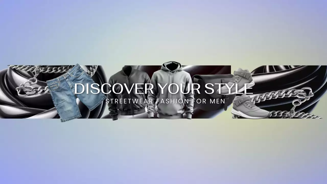 Grey Trendy Streetwear Promotion YouTube Thumbnail