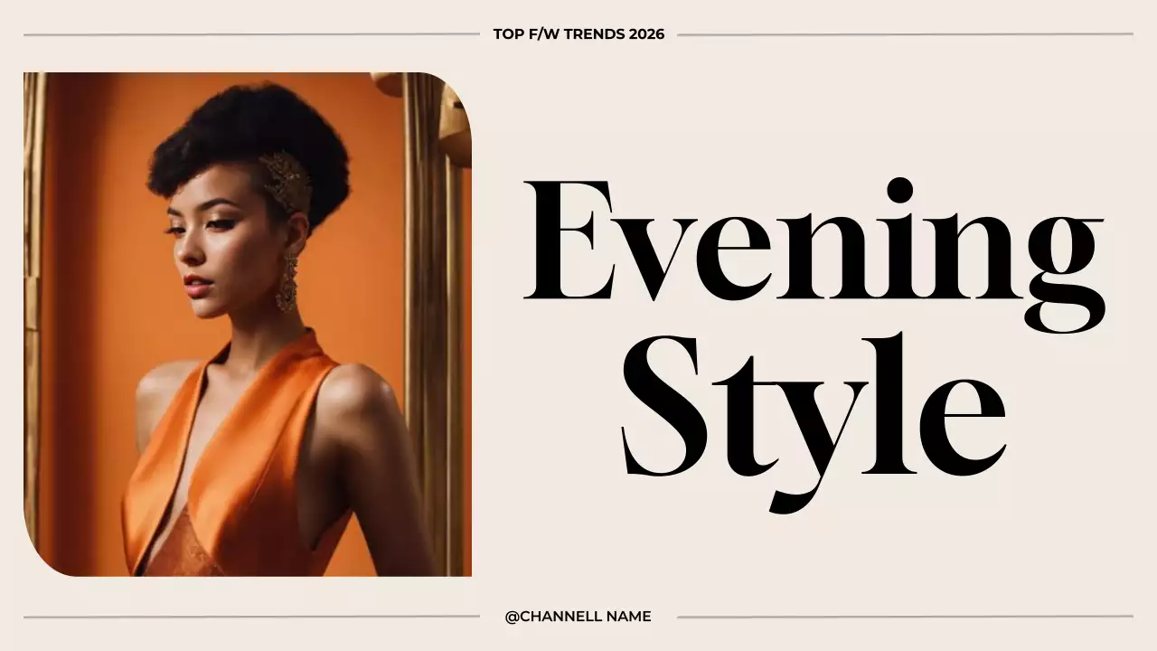 Orange Elegant Fashion Guide YouTube Thumbnail