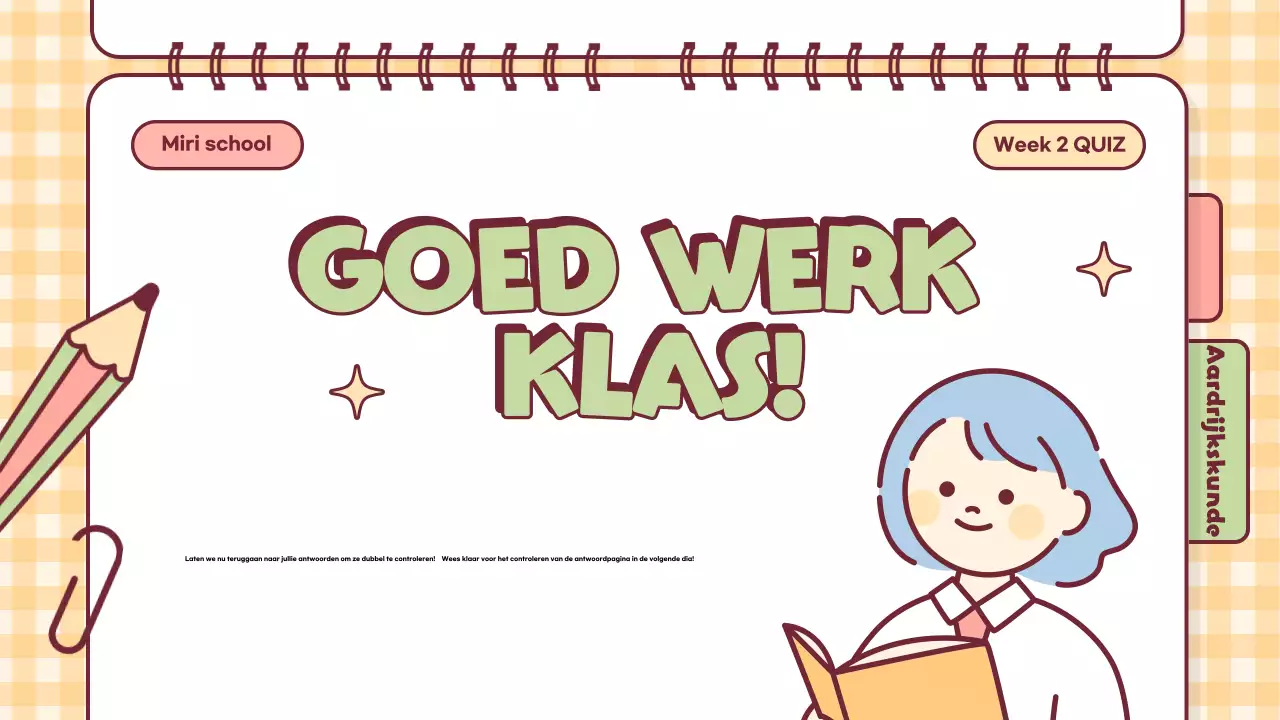 Roze Speelse Quiz Tijd Klas Presentatie