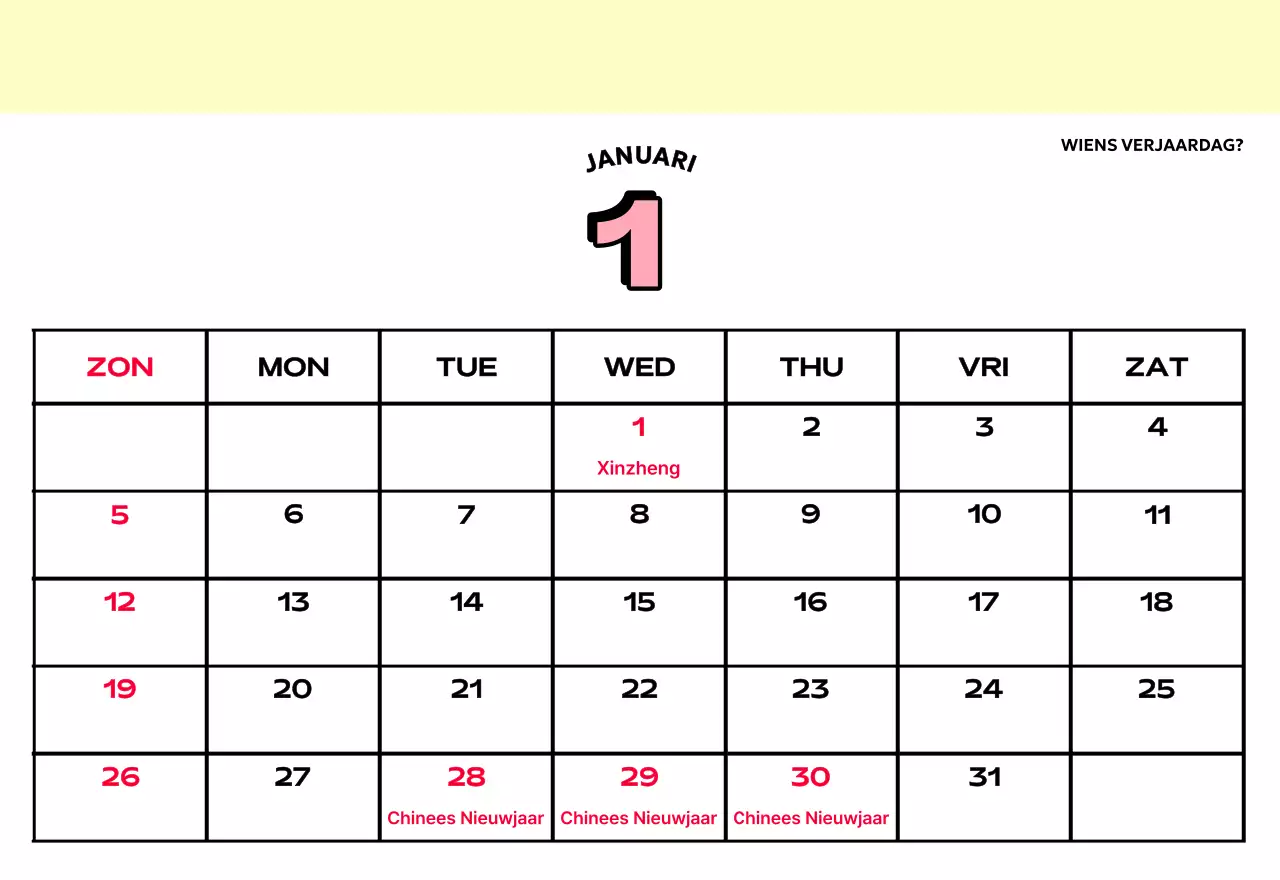 Kleurrijke kalenders met verschillende retro-illustraties