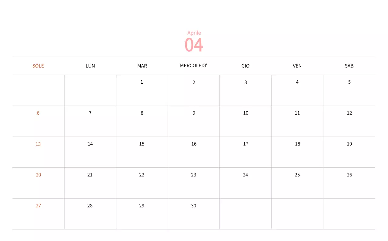 Calendario di Capodanno con una calda illustrazione