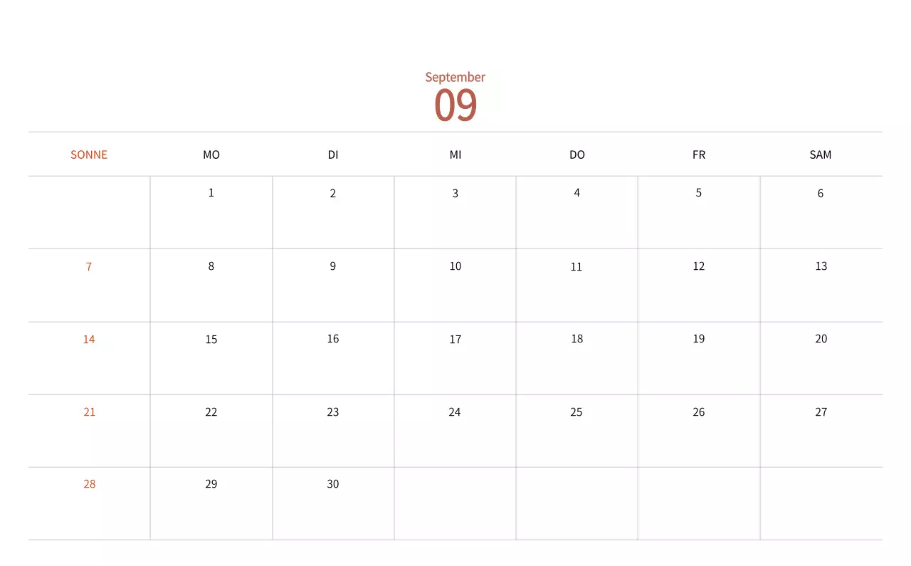 Neujahrskalender mit warmen Illustrationen