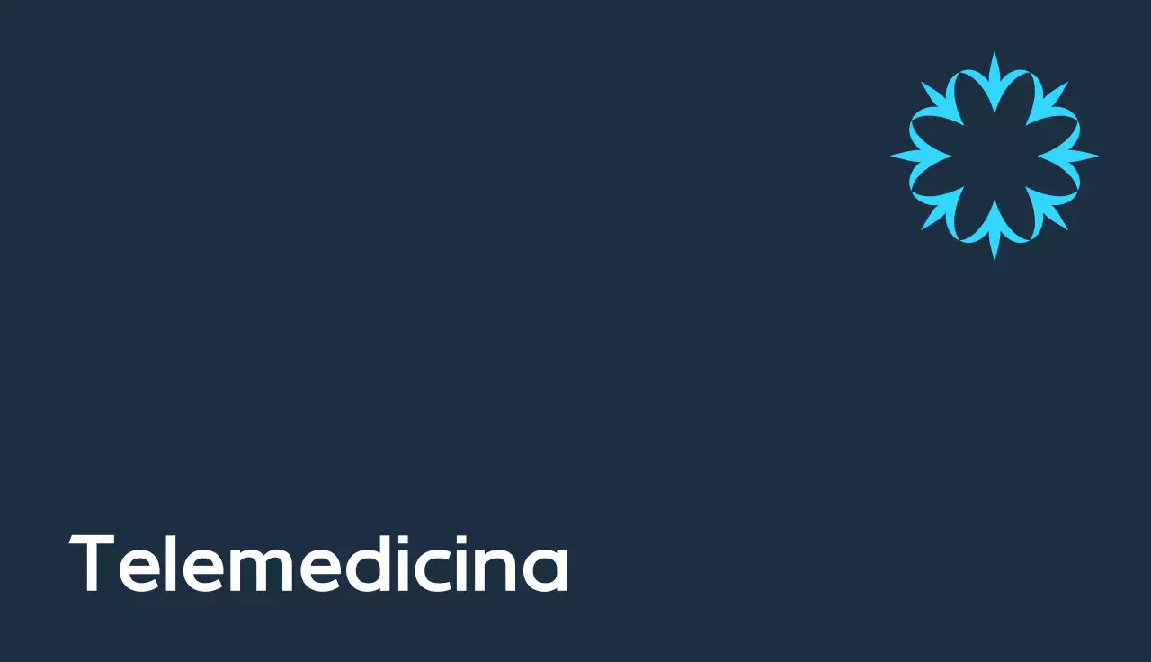 tarjeta de visita profesional azul de telesalud