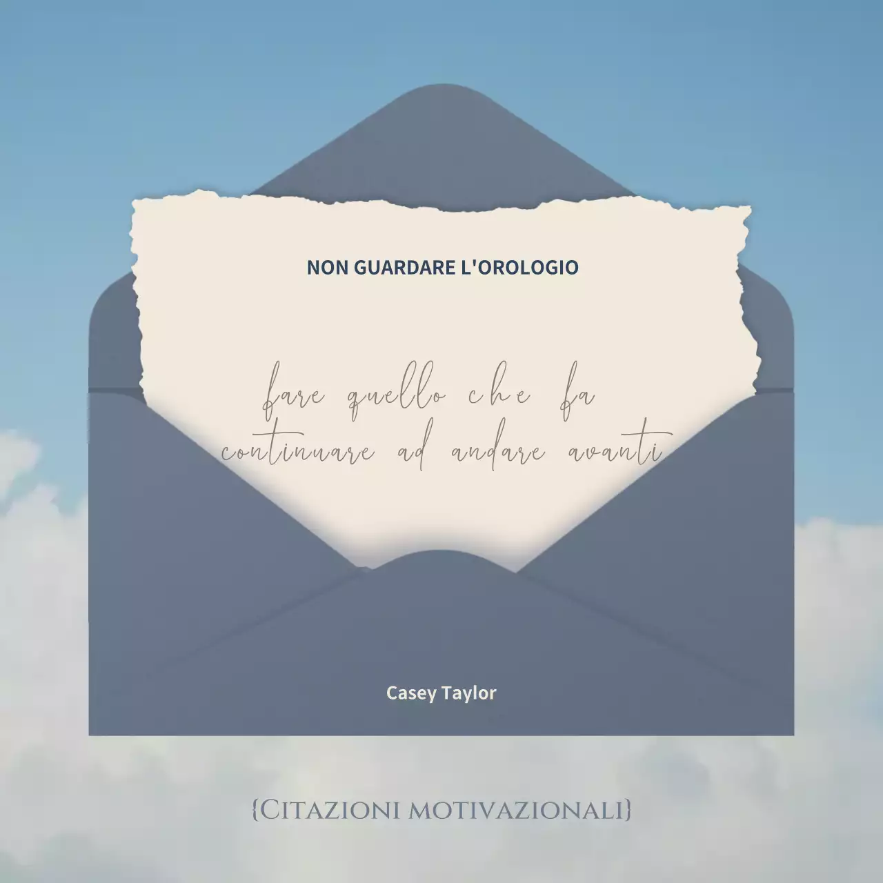 annuncio citazioni motivazionali moderne blu