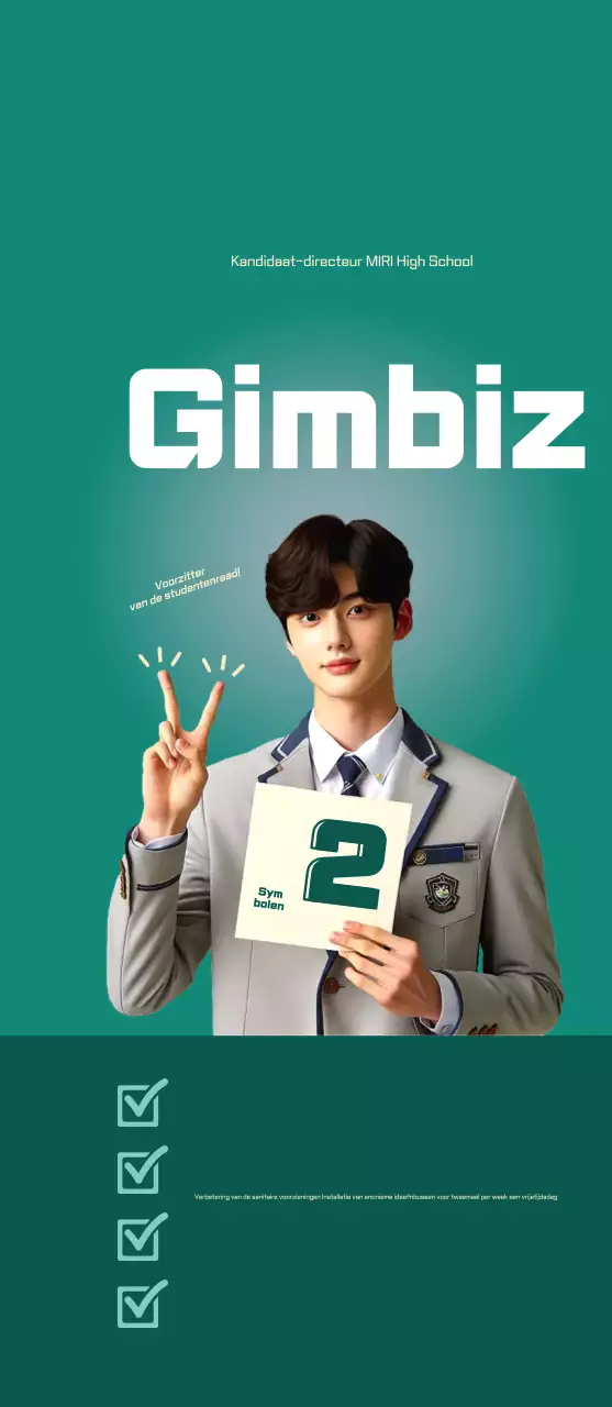 De verkiezing van de studentenvereniging van Bora Bora promoten