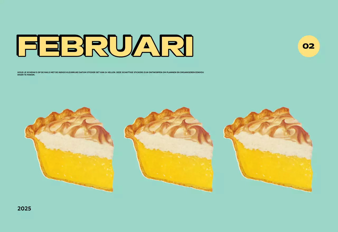 Kleurrijke kalenders met verschillende retro-illustraties