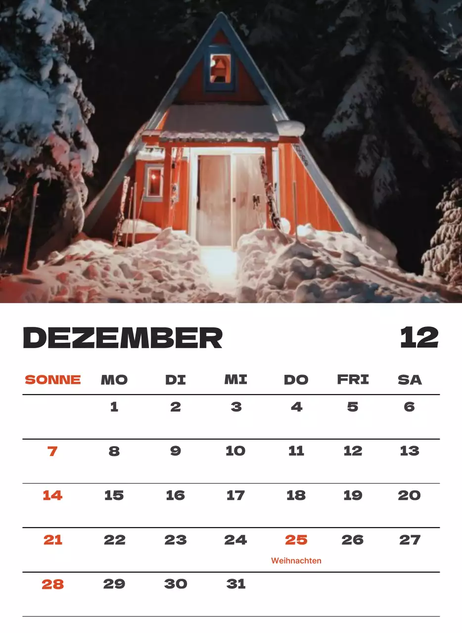 Himmel Foto sauber Kalender