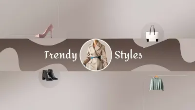 Beige Trendy Fashion Promotion YouTube Thumbnail