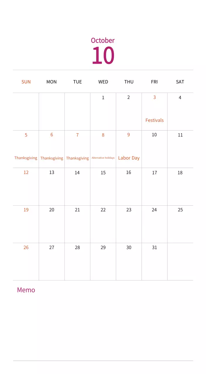 Stamp illustration with a warm concept