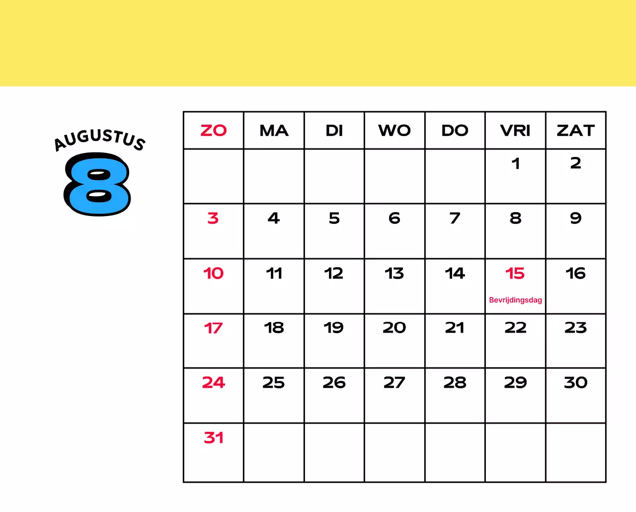 Kleurrijke kalenders met verschillende retro-illustraties
