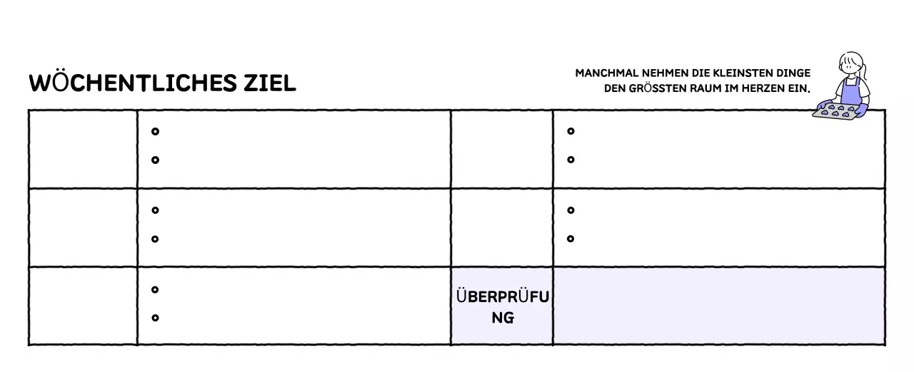 Illustrierter Kalender mit schönem Linienstil