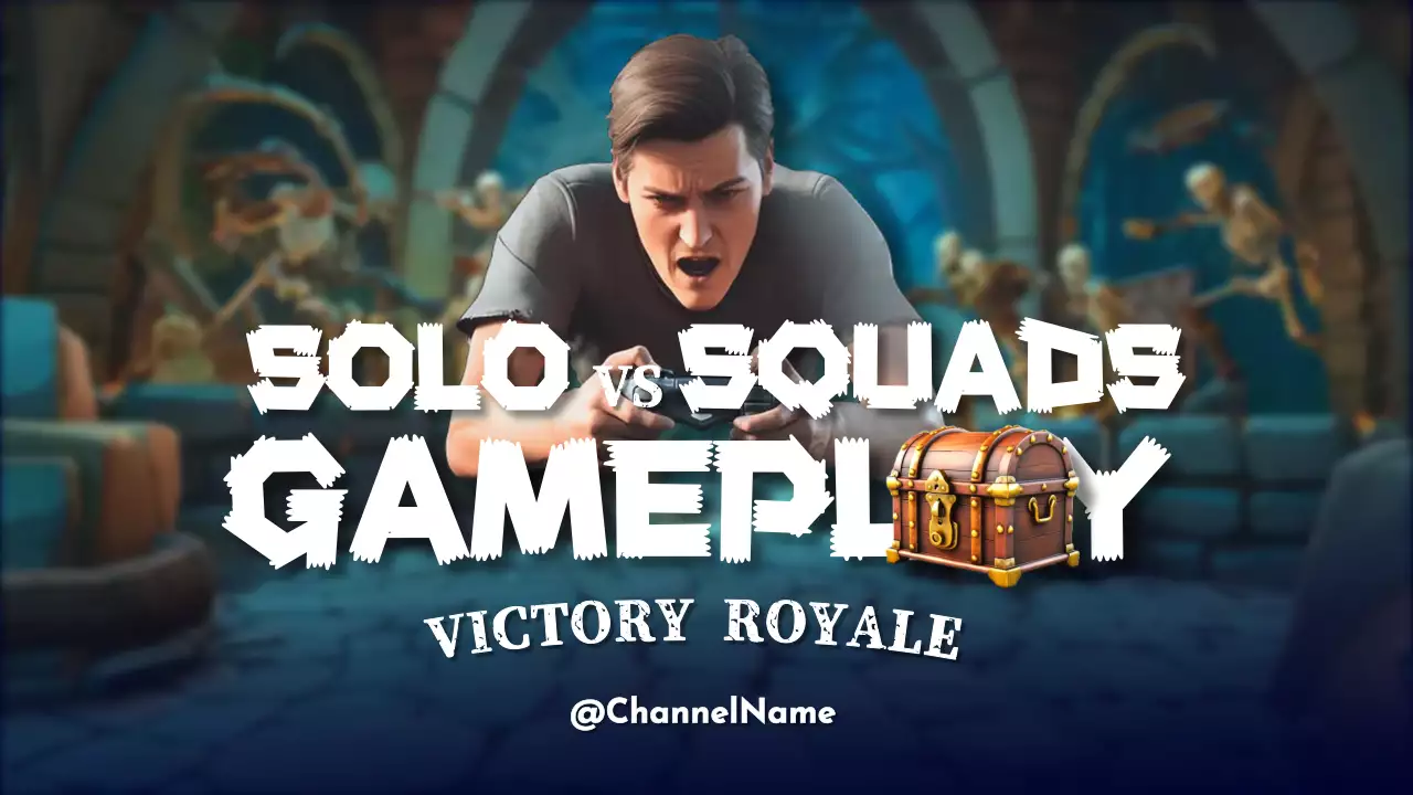 Blue Retro Gaming Promotion YouTube Thumbnail