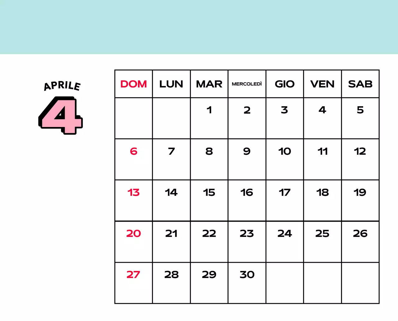 Calendari colorati con una varietà di illustrazioni retrò