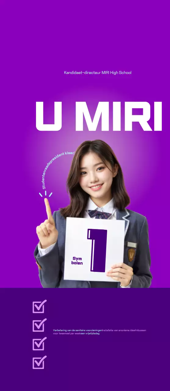 De verkiezing van de studentenvereniging van Bora Bora promoten