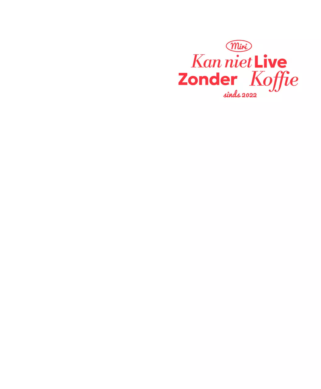 Witte moderne koffie promoten