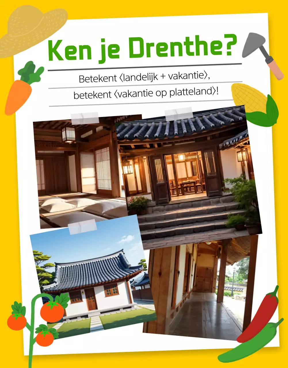 Plattelandservaringen promoten in lichtblauw