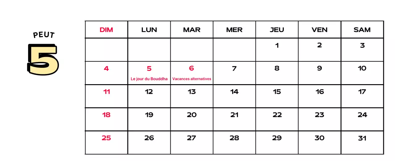 Calendriers colorés avec une variété d'illustrations rétro
