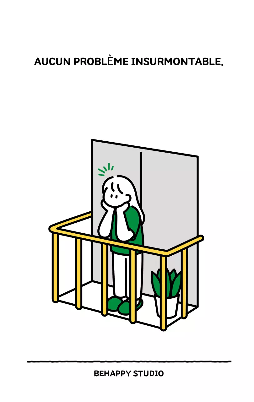 Calendrier illustré avec un joli style de lignes