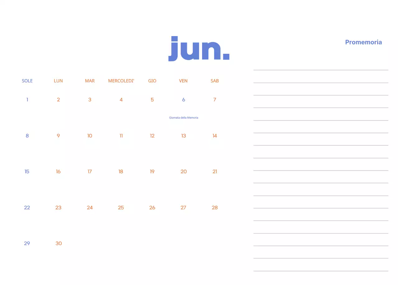 Calendario aziendale con simpatiche illustrazioni