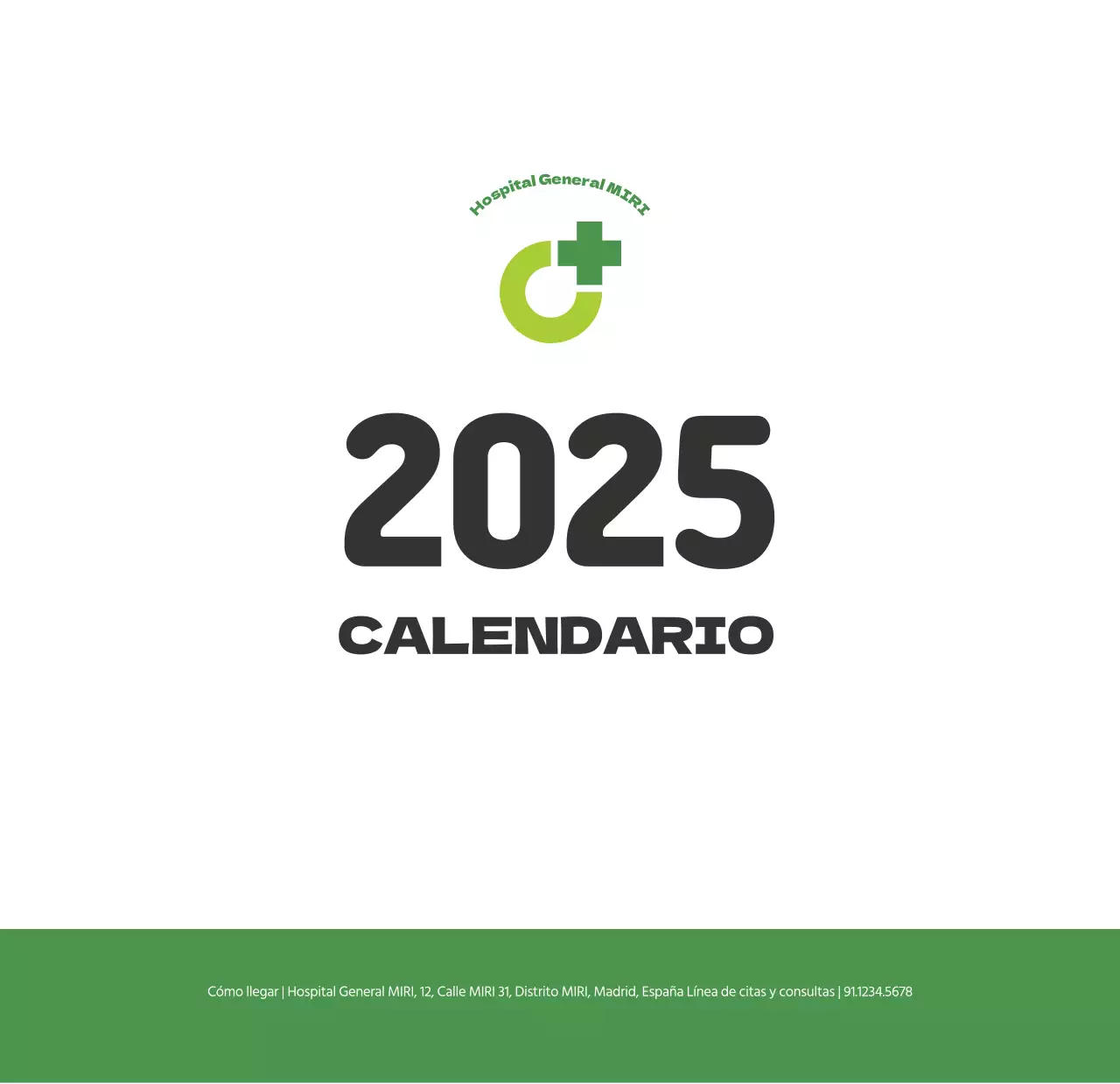 Un hospital festivo con ilustraciones de temática sanitaria y familiar y acentos de color