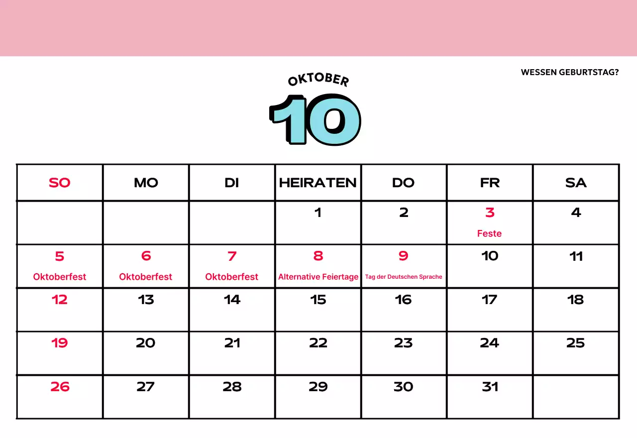 Bunte Kalender mit einer Vielzahl von Retro-Illustrationen