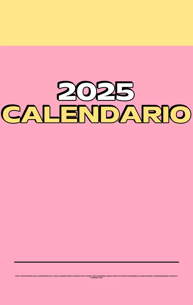 Calendari colorati con una varietà di illustrazioni retrò