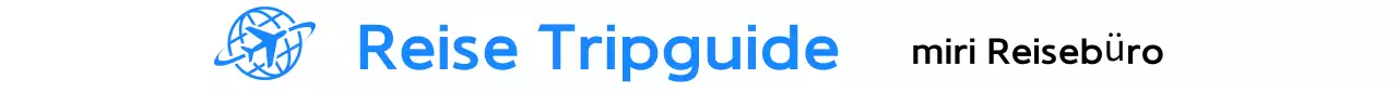 Blaues modernes Reiselogo