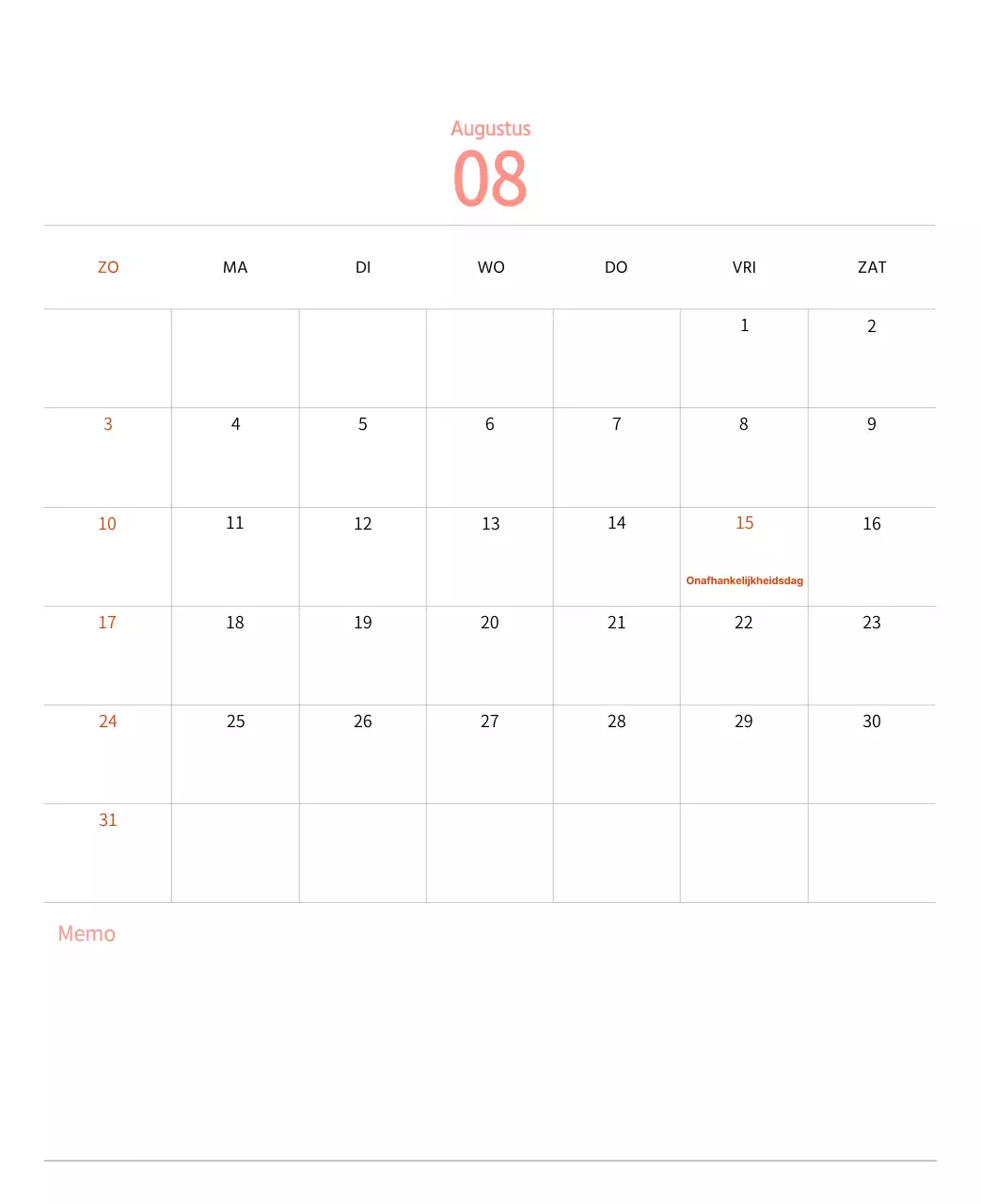 Stempelillustraties met een warm concept