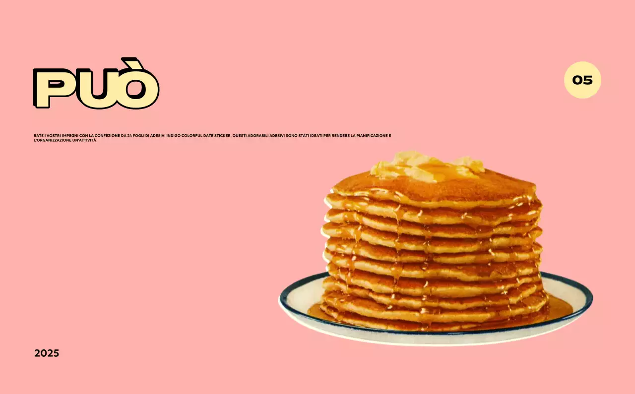 Calendari colorati con una varietà di illustrazioni retrò