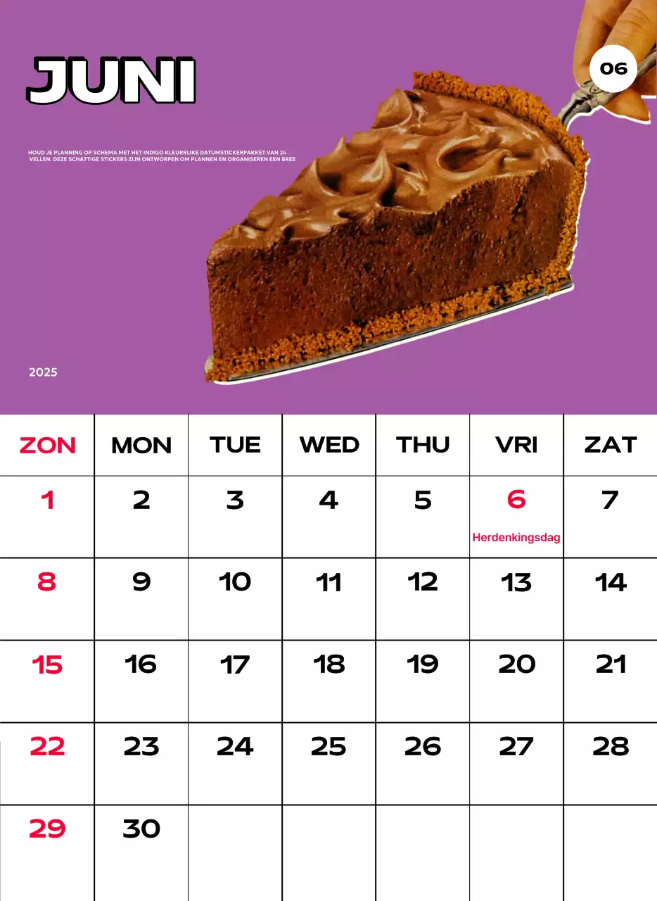 Kleurrijke kalenders met verschillende retro-illustraties