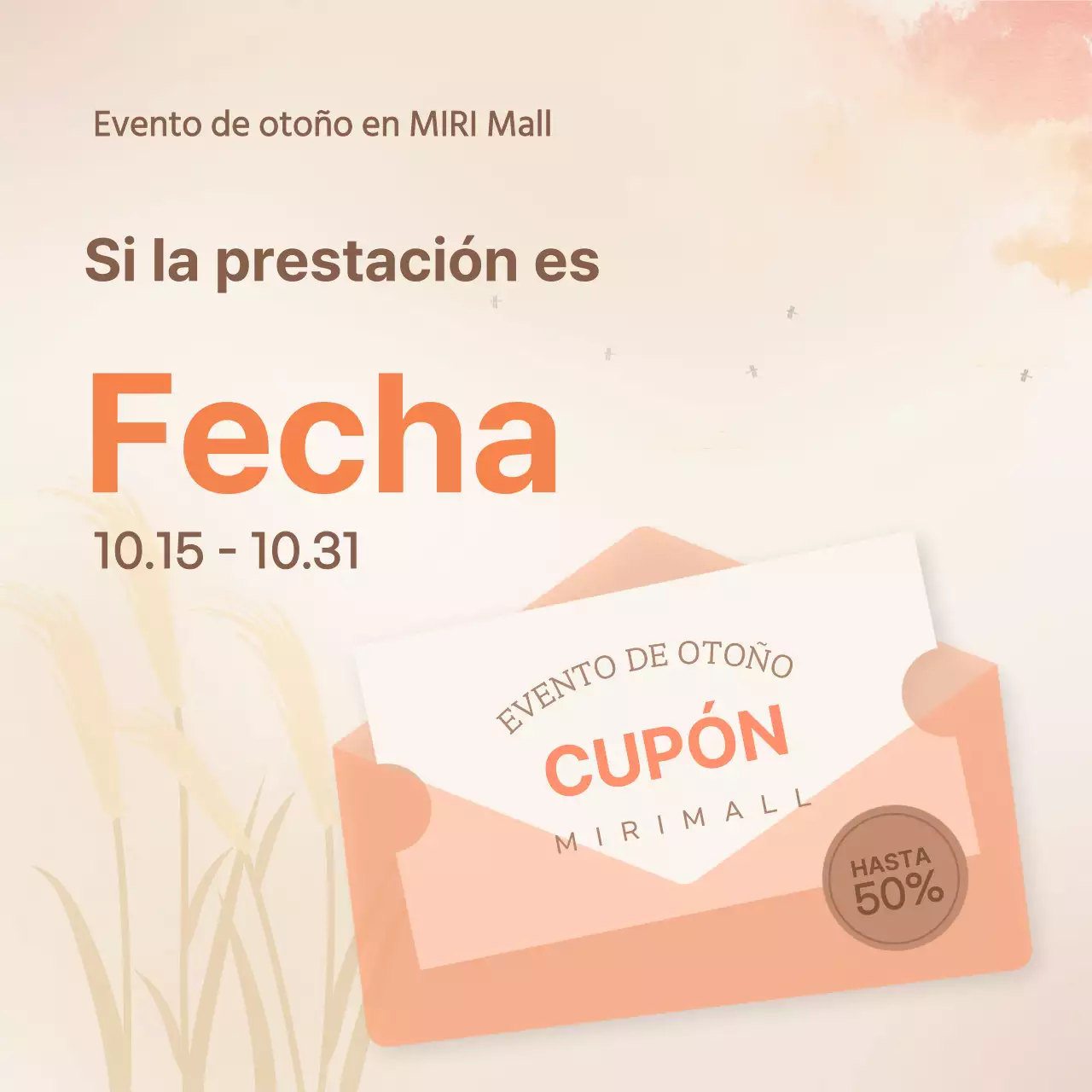 Evento Orange Simple Sale