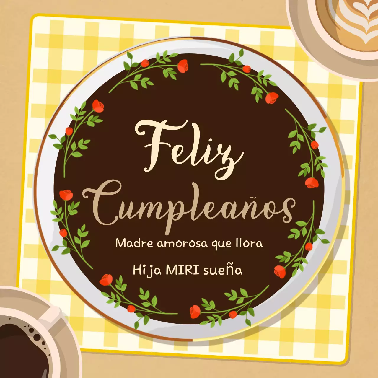 Feliz Cumpleaños Brownie