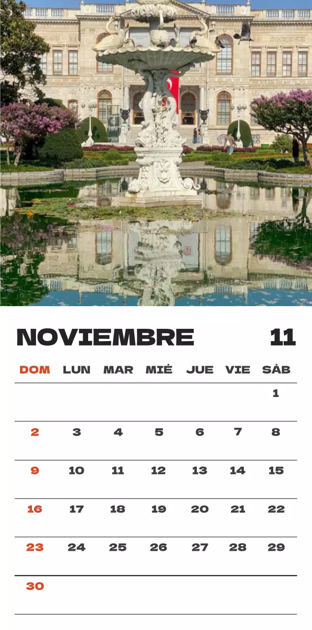 Cielo foto calendario limpio