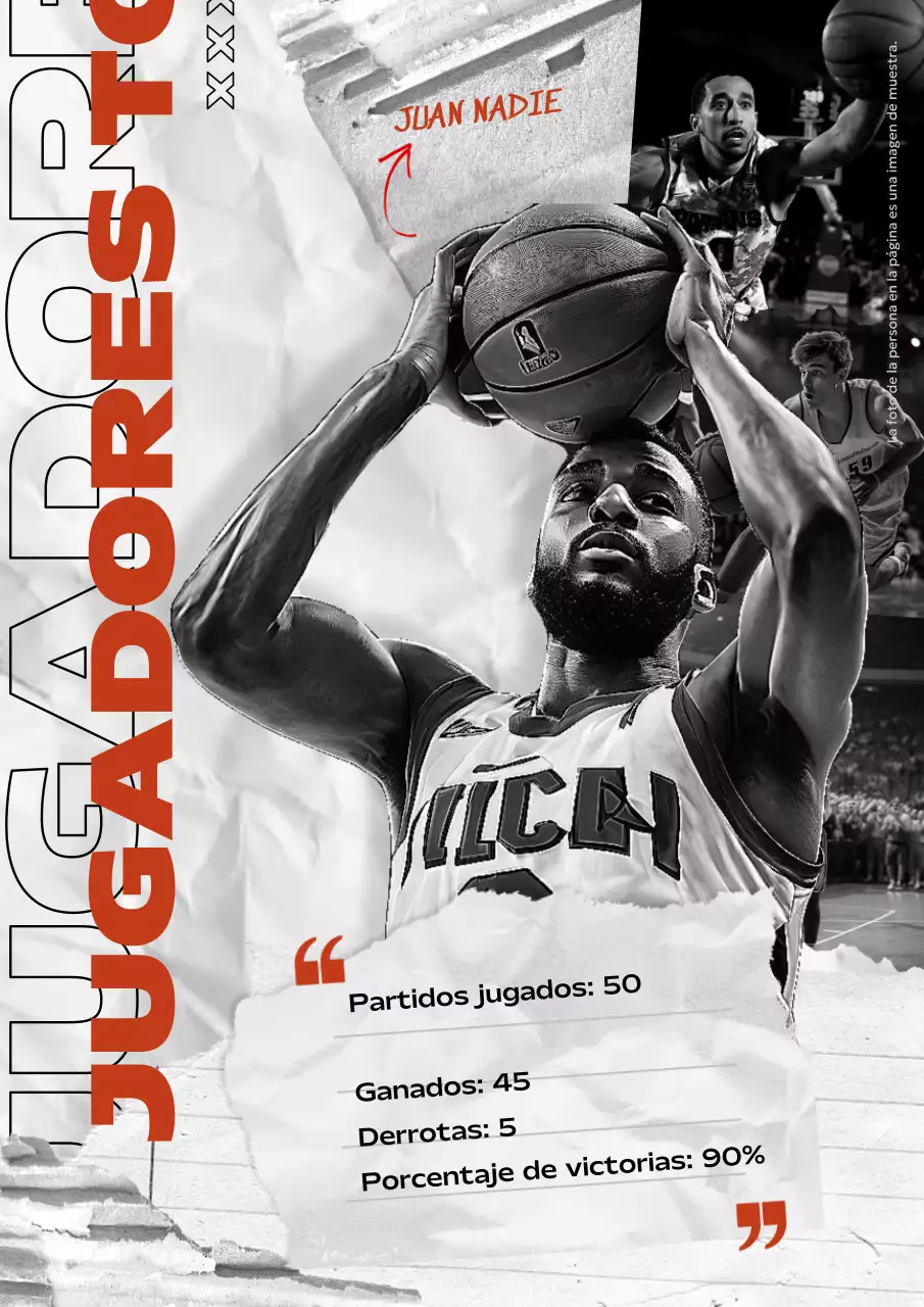 anuncio de baloncesto orange bold