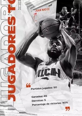 anuncio de baloncesto orange bold