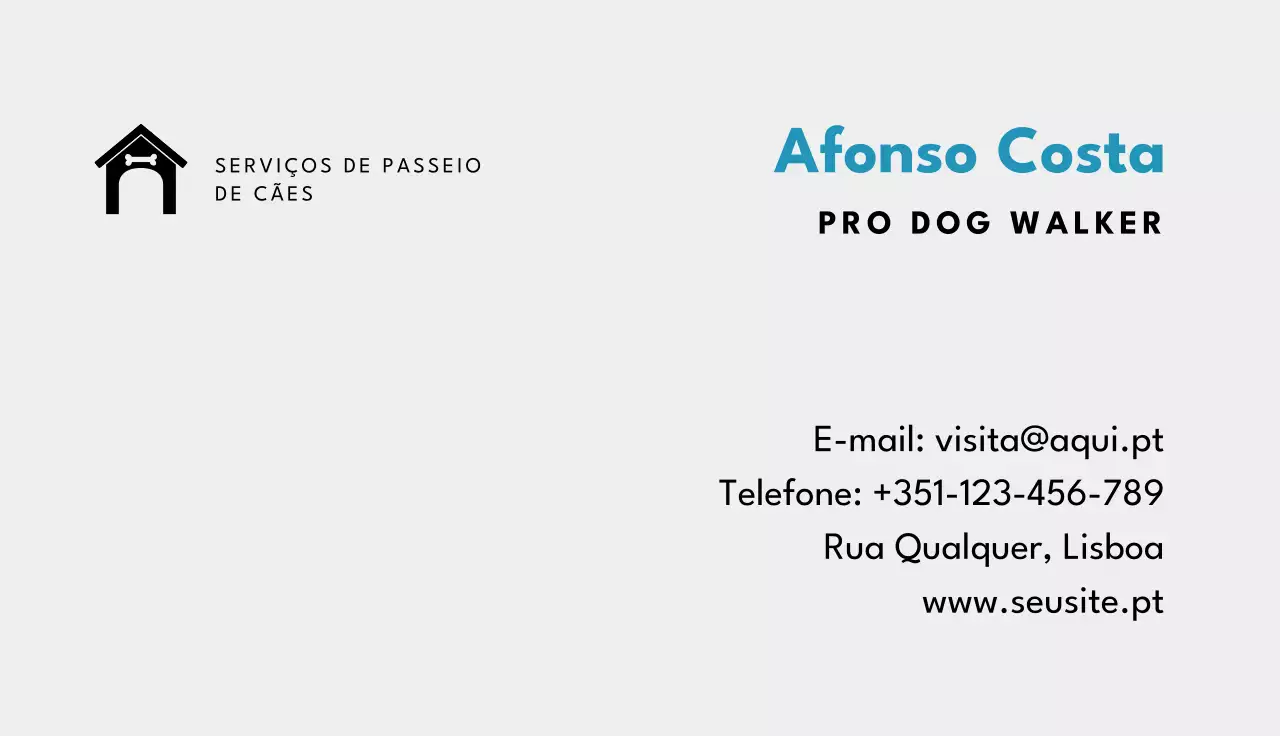 cartão de visita branco minimalista