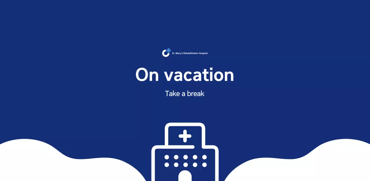 Simple calendar with blue, clean illustrations