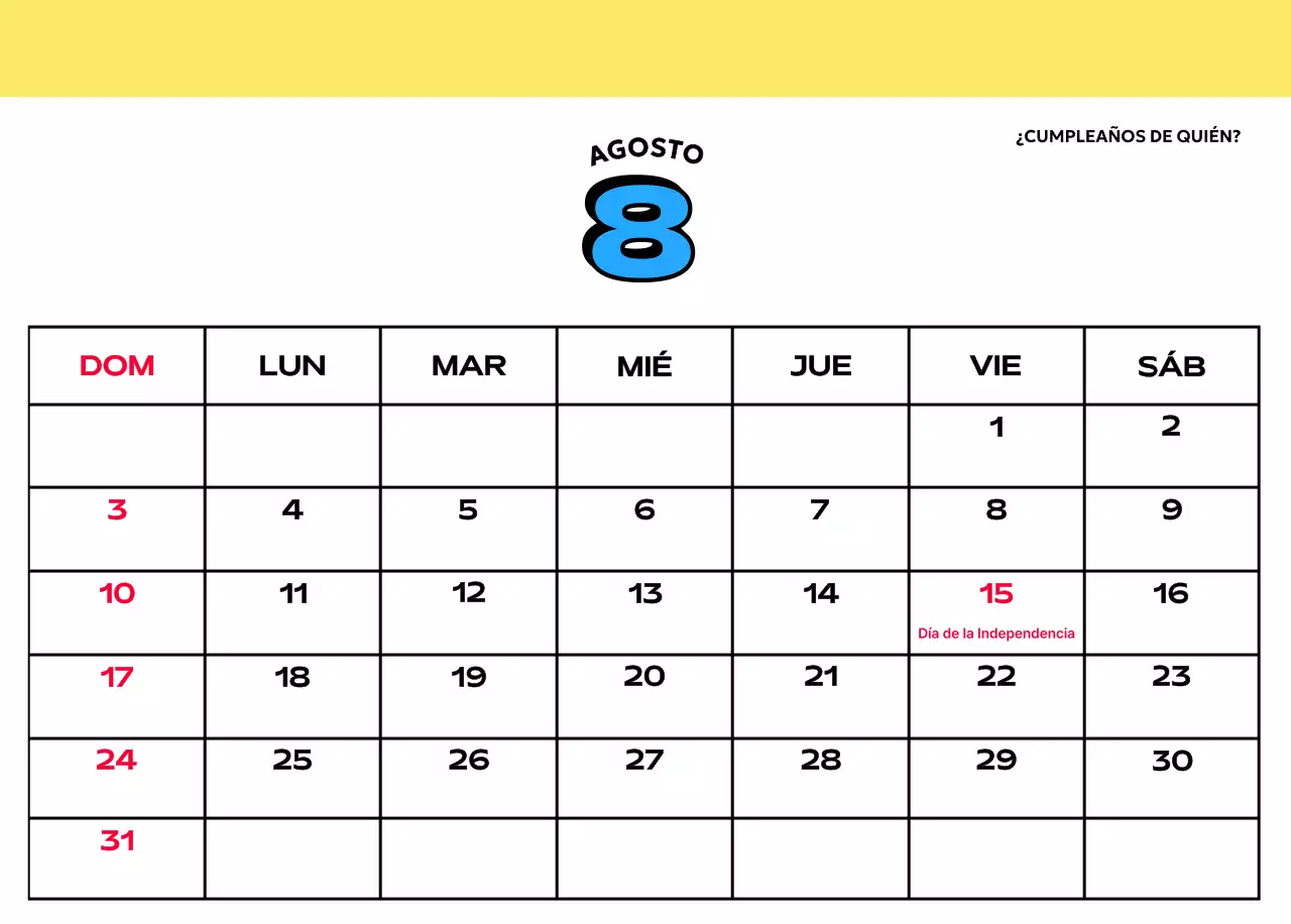 Coloridos calendarios con diversas ilustraciones retro