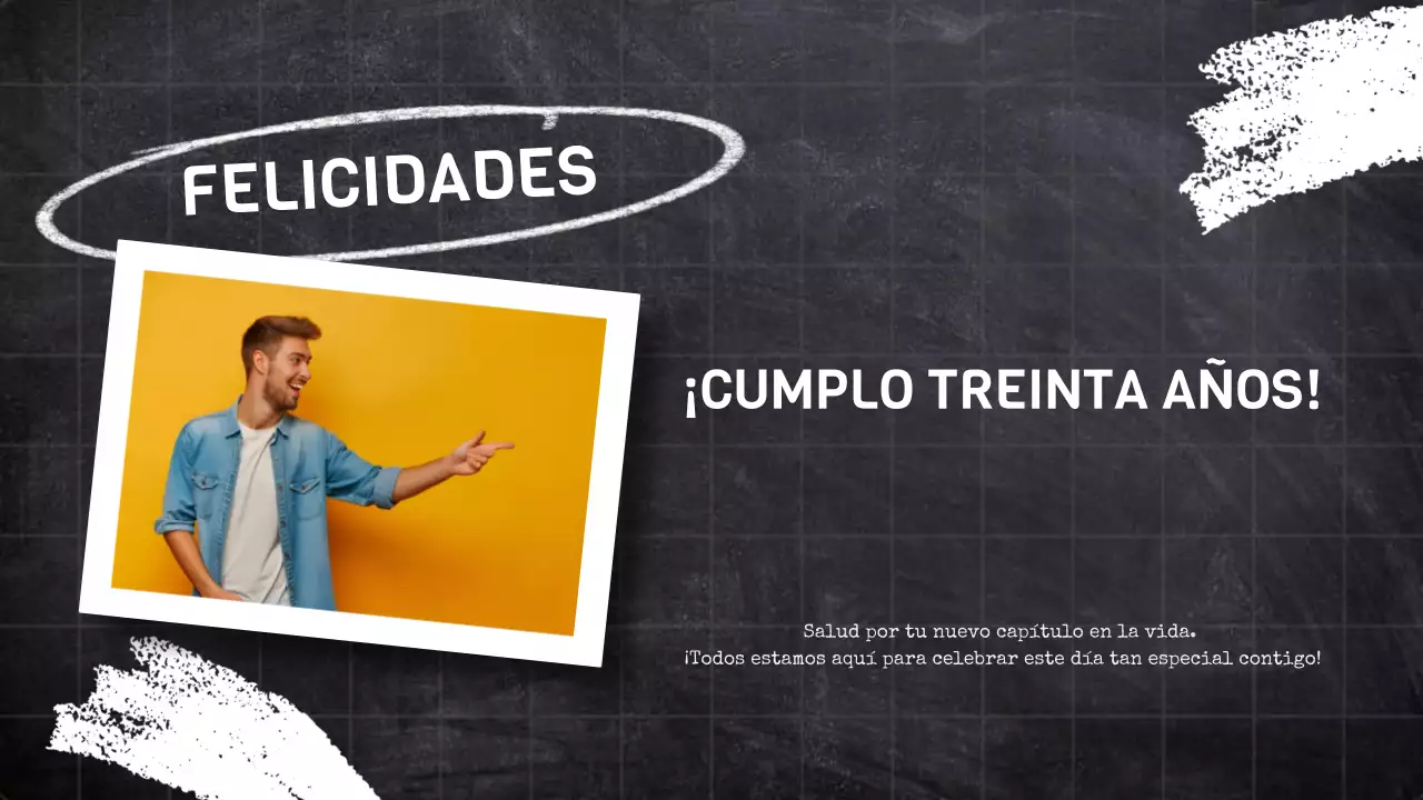 cumpleaños de moda negro Presentación