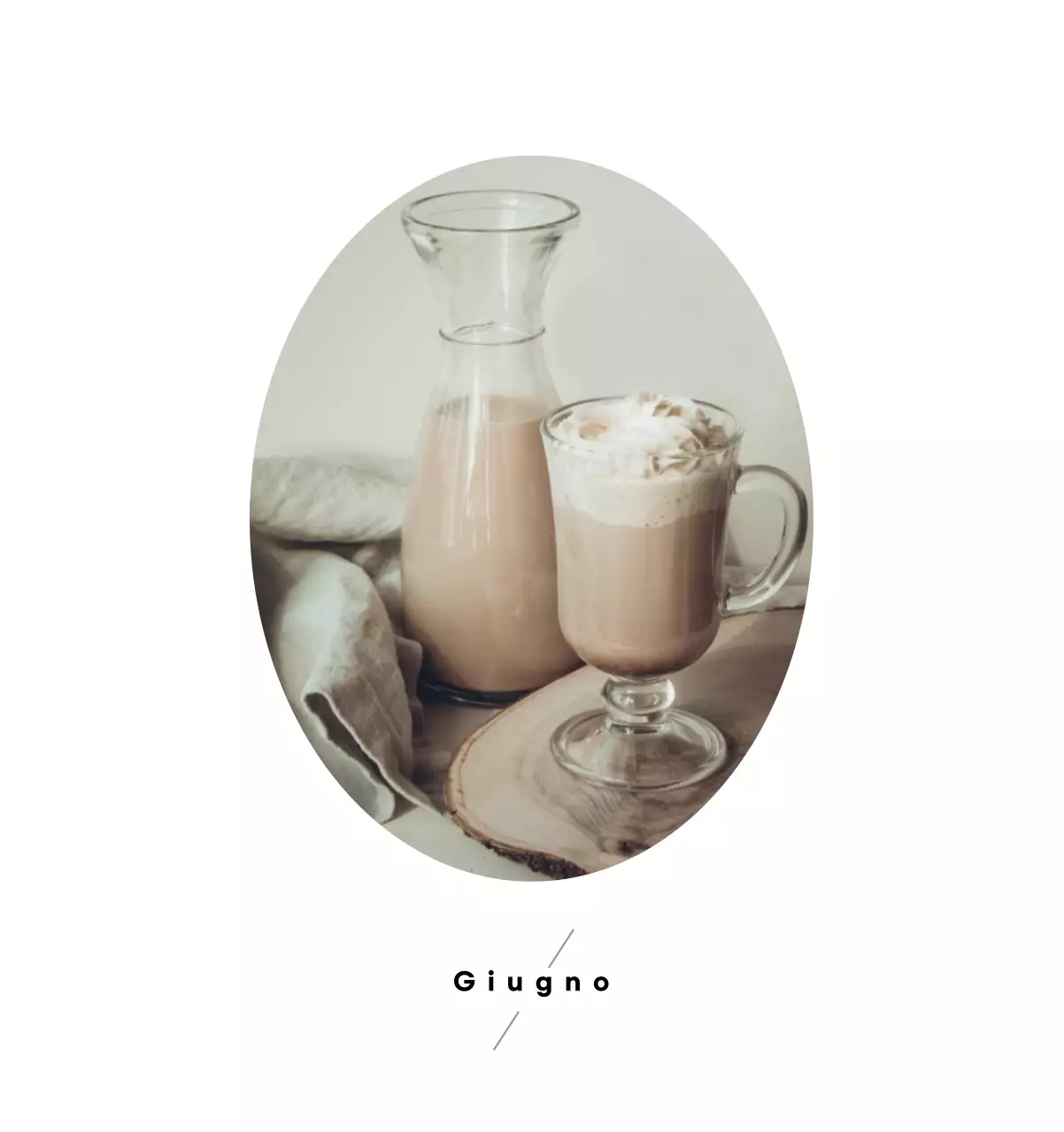 Calendario del caffè minimalista