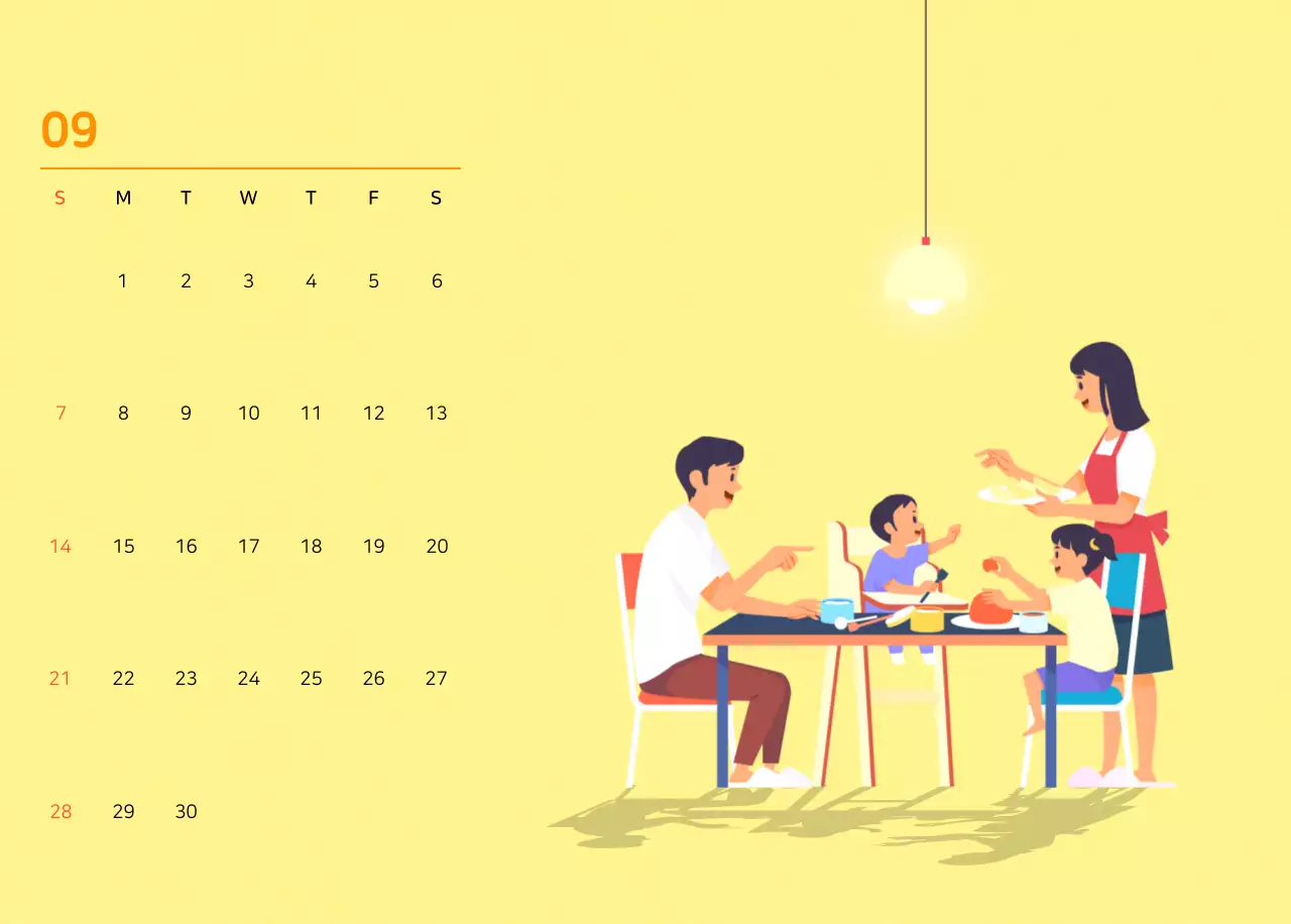 Konsep ilustrasi keluarga yang penuh warna