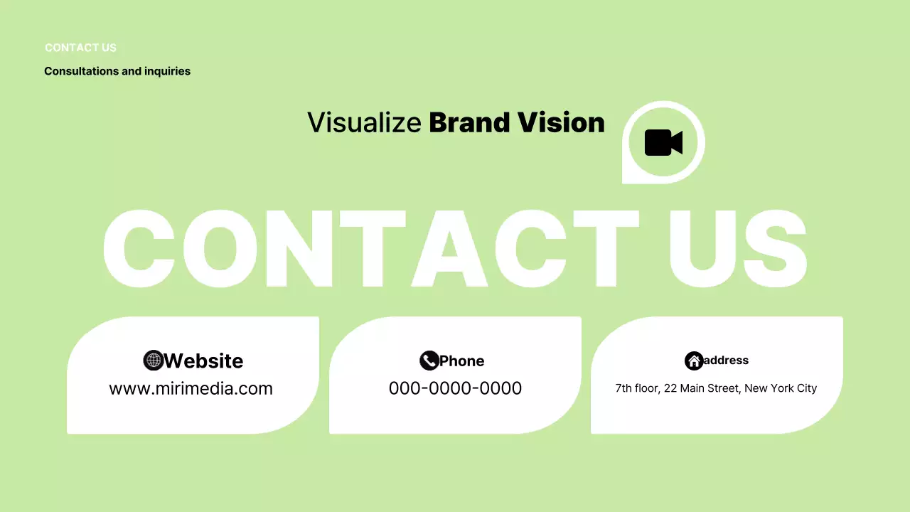 Apresentação de vídeo verde moderno