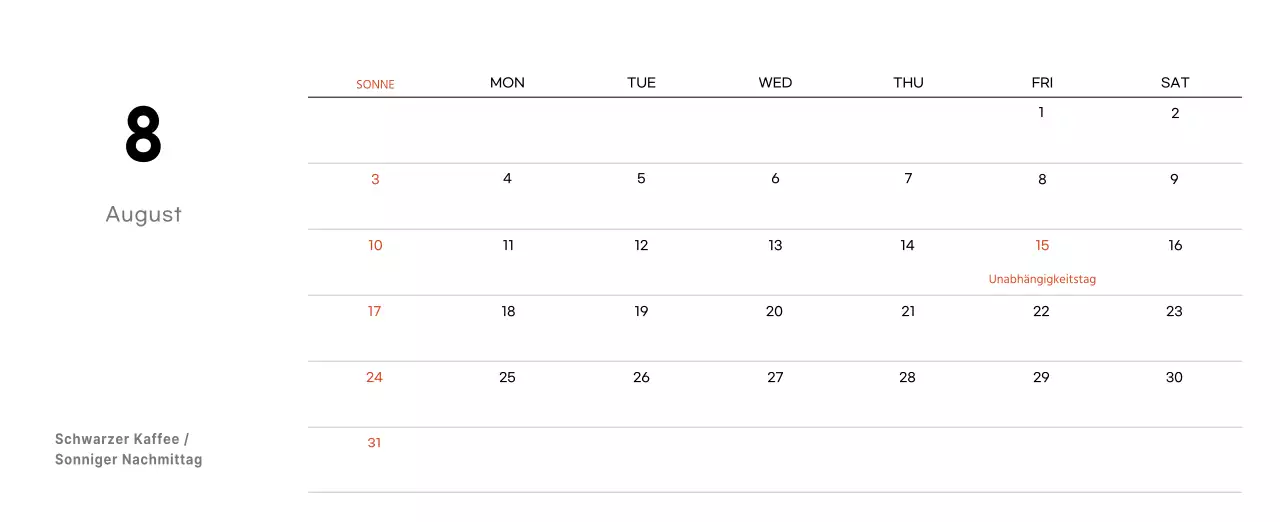 Ein weiß-braunes sentimentales Café